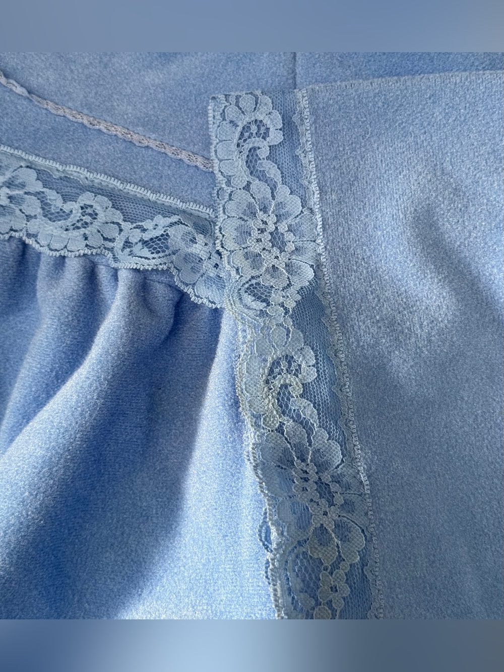 Vintage At Home Wear Sears Baby Blue Vintage House Coat House Dress XXL ((16-18) - Picture 10 of 16